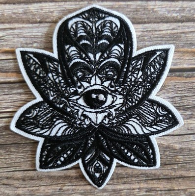 New Age Metaphysical All Seeing Eye Lotus Witchy Boho Iron On Patch