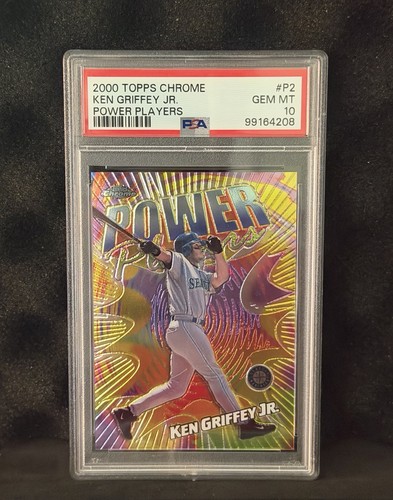 Ken Griffey Jr. 2000 Topps Chrome Power Players #P2 - Seattle Mariners - PSA 10!