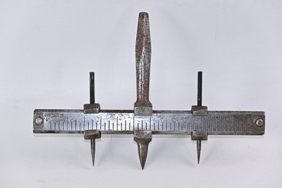 Vintage Sheffield verstellbarer Kreis Lochschneider 1913 breite Pfeilmarke Leder