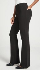 Betabrand Two-Pocket Dress Pant Yoga Pant Bootcut Women  s XS Black Ponte