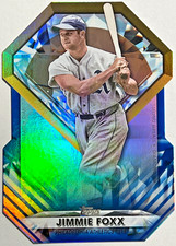 🔥2022 Topps Diamond Greats Die Cuts Blue #DGDC-68 Jimmie Foxx PHI Athletics🔥