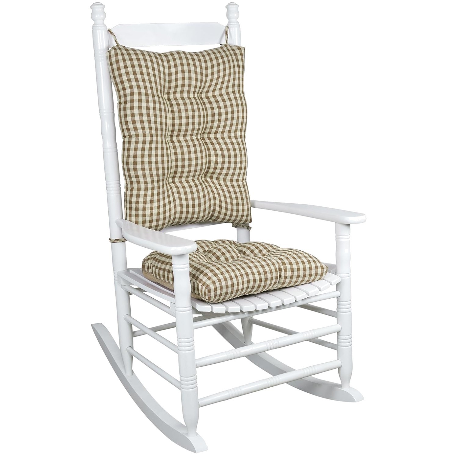 Thick Padding Seat & Back Pillow Set for Living Room Rocker