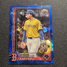 Marcelo Mayer RC Refractor 2025 Topps Chrome Sapphire Update #USC117 Red Sox RC