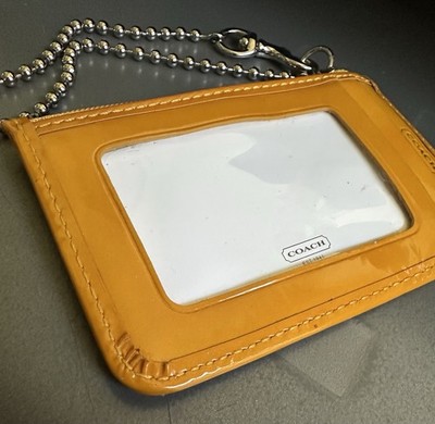 NEW COACH POPPY CHAN LEMON EMBELLISHED SMALL ID/COIN/CARD CASE