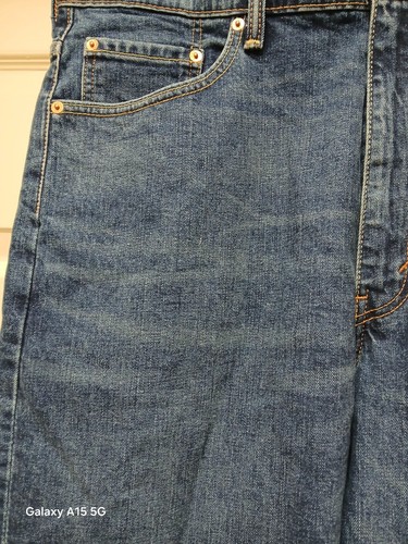 Jeans Levis 550 Uomo 38X32 Blu Cotone Relaxed Fit Gamba Dritta Denim Rosso Tab NUOVO - Foto 5 di 17