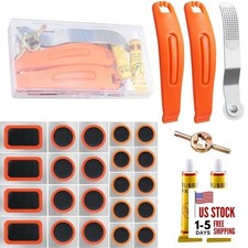 29 PCS Bike Tire Repair Kits - 22 PCS Patches,Tire Repair Glue, Tire Levers, 