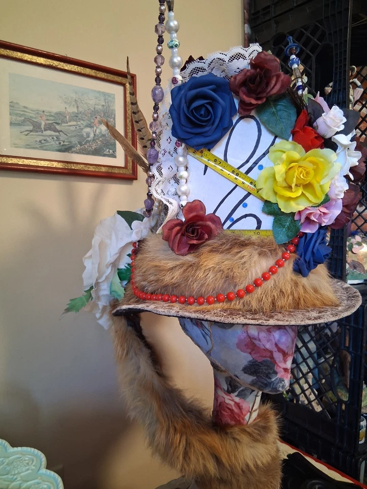 Mad Hatter Hat Perfect For Halloween. Unique And  Hand  Made - Image 2 of 4