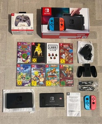 Nintendo Switch Konsole XXL PAK + 8 Spiele | OVP | GETESTET #19