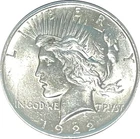 1922-P Peace Dollar 90% Silver AU