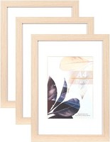 Bilderrahmen A4 | Eiche Holz |Rahmen Mit Acrylglas |Posterrahmen | Fotorahmen |