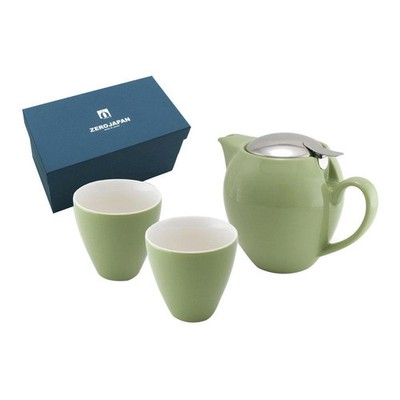 ZERO JAPAN Universal Teapot for 4 people + Tall Teacups x 2 ZG-004 AR Artichoke