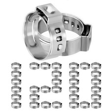 120 PCS 1/2 Inch PEX Cinch Clamps 304 Stainless Steel Crimp Rings Hardware
