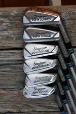 Originale série shafts alu 6 fers Slazenger Jean Donald grips neufs
