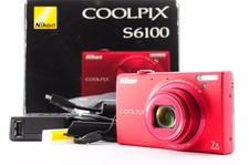 Nikon Coolpix S6100 Super Red Excellent 5 Compact Digital Camera Y2576
