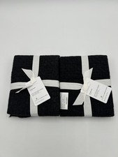 Pottery Barn Cotton Melange Sham Standard Quilted Set Of 2 Gray Yarn Dyed New