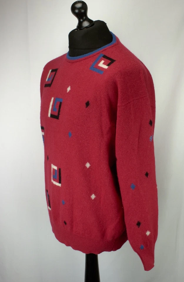 Pringle Sports Wool Jumper Mens Size L Large Pullover Sweater Made in Scotland - Image 4 of 4