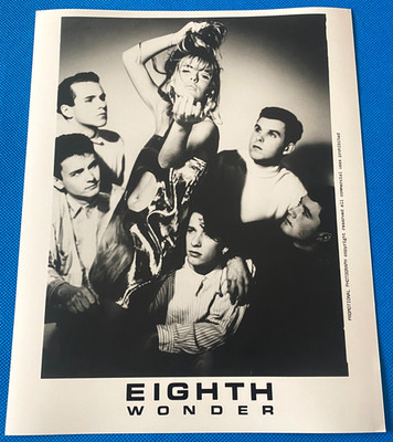 Eighth Wonder Patsy Kensit 1985 Promo Press Black & White Real Photograph 10''x8''