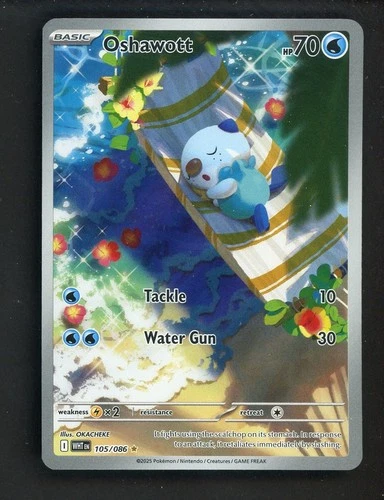 2025 Pokemon WHT EN Illustration Rare #105 Oshawott