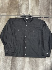 Vintage Dickies Shirt Mens 17-17.5 32-33 Blue Long Sleeve Work Chambray USA