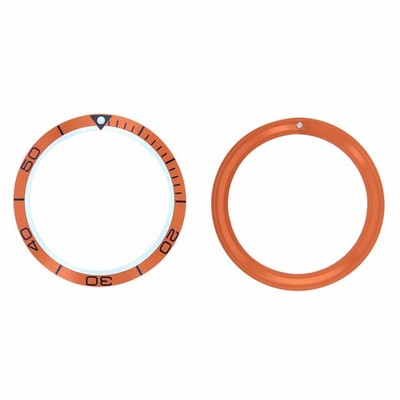 NEW HIGH QUALITY BEZEL INSERT FOR OMEGA SEAMASTER PLANET OCEAN EASYSNAP ORANGE