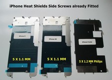 iPhone LCD Heat Shields Metal Plate  100% Original Side Screws Fitted