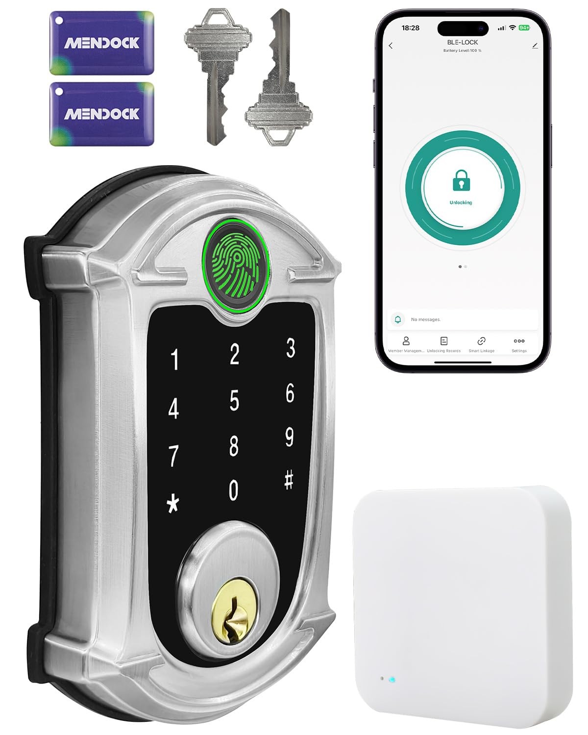 Keyless-Entry Deadbolt Smart Lock Waterproof IP56 Digital Exterior Locks for ...-image