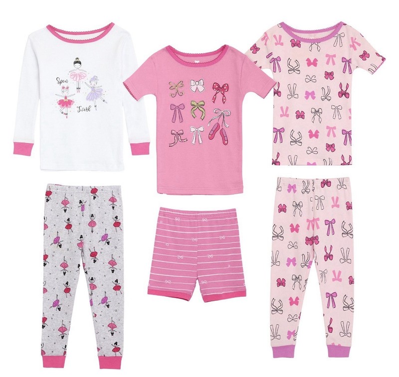 Koala Kids' 6-piece Girl’s PJ Set Size 2T