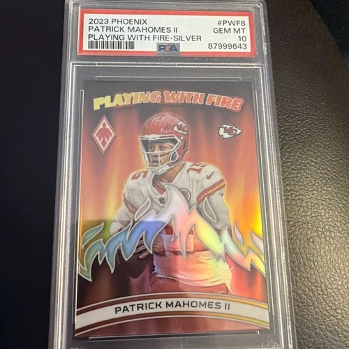 2023 Panini Phoenix - Playing with Fire Patrick Mahomes II #PWF-8 Silver PSA 10