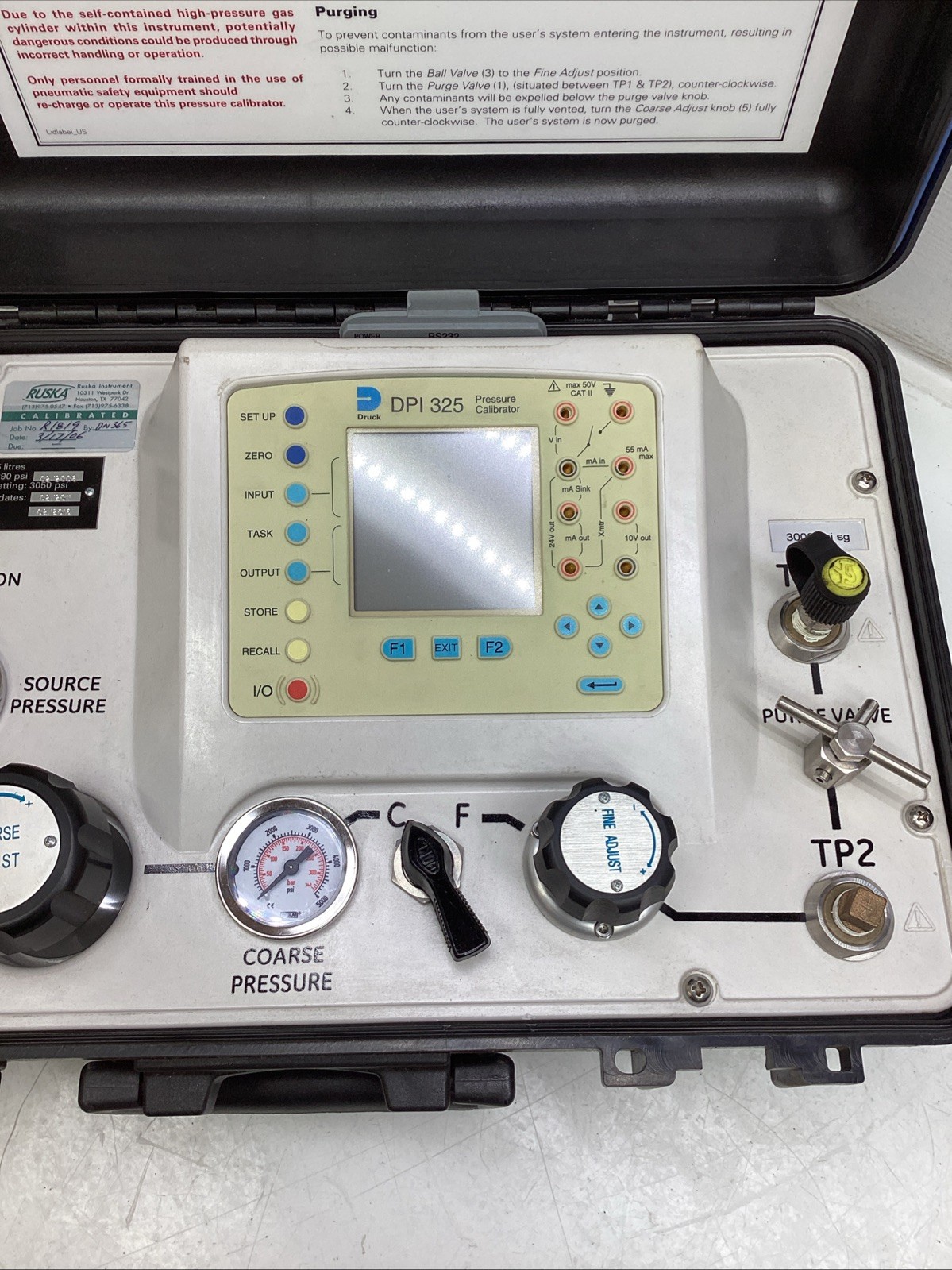 General Electric Druck Pressure Calibrator DPI 325