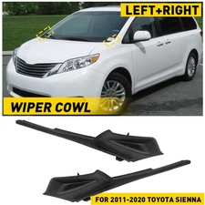 Car Windshield Wiper Side Cowl Extension Cover Trim For Toyota Sienna 2011-2020