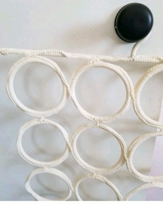 IKEA Komplement Multi-Use Organizer Hanger 28 Scarf Belt Tie Rack Holder Cream
