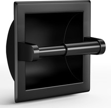 Matte Black Recessed Toilet Paper Holder/Tissue Paper Holder Stainless Steel Toi