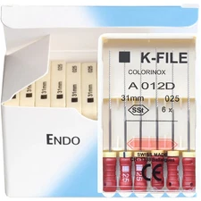 10Pack 21/25/31mm Dental K-FILE Stainless Steel Endo Root Canal K Files Hand Use