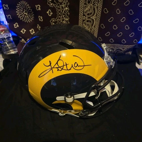 Los Angeles Rams Autographed Helmet Beckett Authentication Football Original