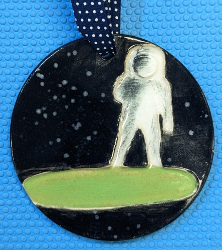 Handmade Space Surfer Ornament