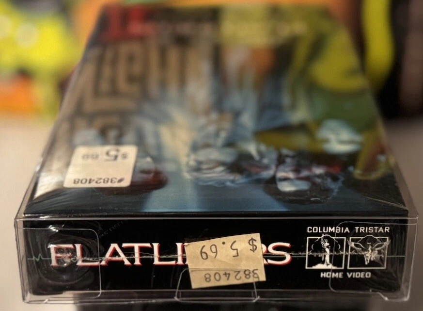 FLATLINERS 1990 HORROR VHS Factory Sealed 1st Release Feb 1991 Watermarks w/Case - Image 3 of 4