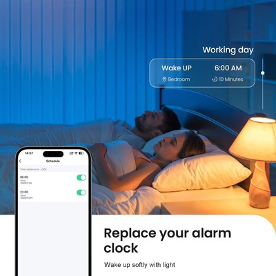 Pack De 4 Ampoules LED GU10 Intelligentes Enshine RGB WiFi - 5W 470lm, Dimmable, Contrôle Par Smartphone