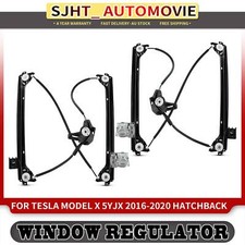 2x Front Left & Right Power Window Regulator for Tesla Model X 5YJX W/O Motor