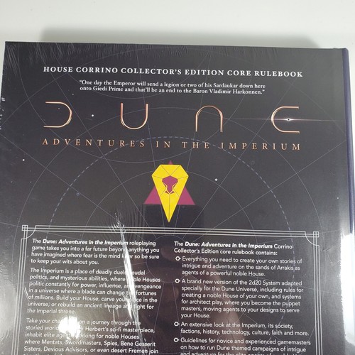 Dune Core Rulebook Corrino Collector's Edition Adventures in the Imperium RPG - Picture 5 of 8