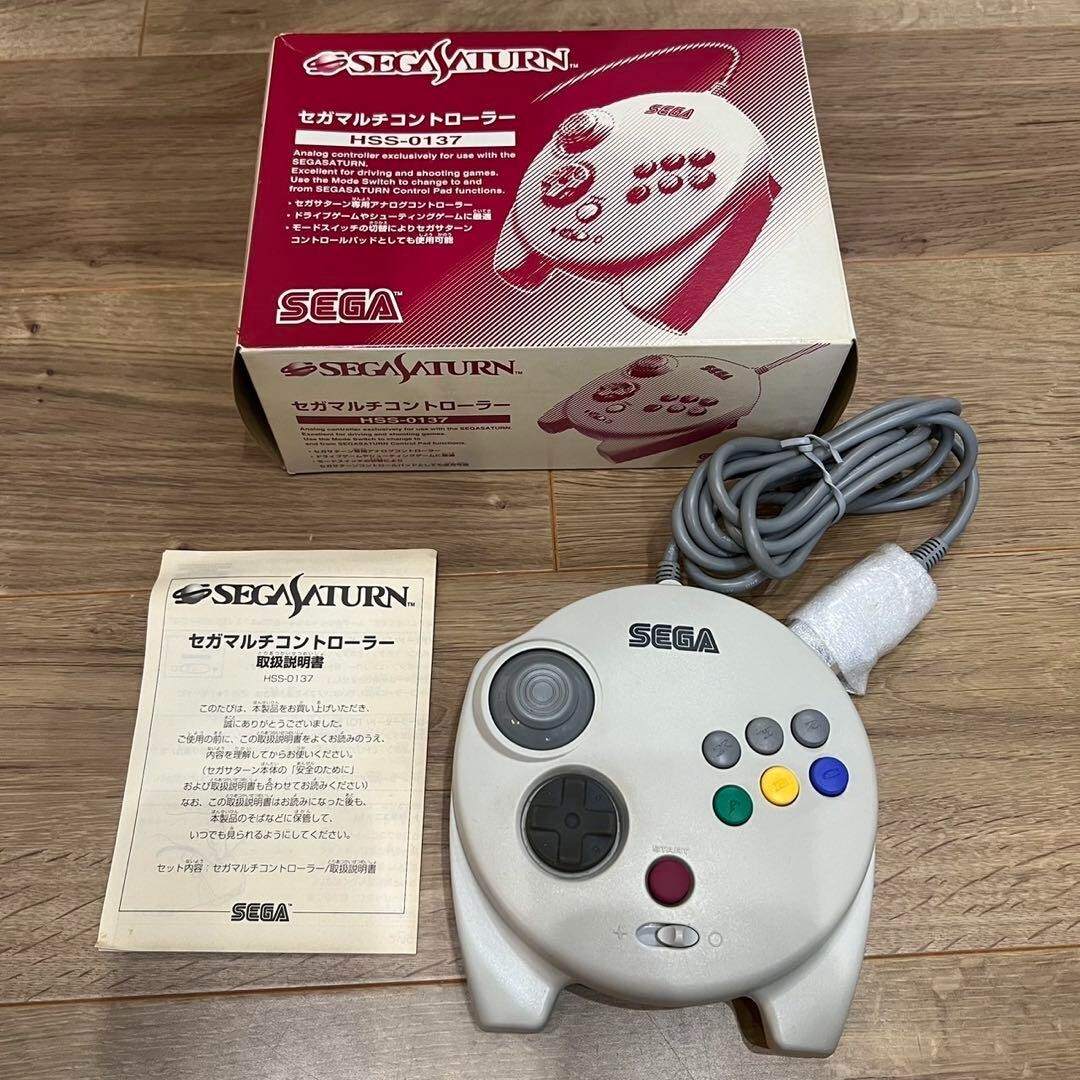 セガマルチコントローラー HSSー0137 セガサターン SEGA HSS-0137 Sega Saturn SS White Multi-Controller 3d Pad