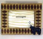 BY CONCEPTS SERENGETI 6" x 4" FREESTANDING / EASEL - RESIN PICTURE / PHOTO FRAME