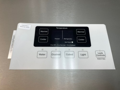 GE Refrigerator Dispenser Overlay only for WR55X23215/ WR55X10561, OEM, New - 第 1/2 張圖片