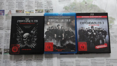 The Expendables 1 - 3 Uncut Extended Directors Cut Steelbook FSK 18 Sonderversan