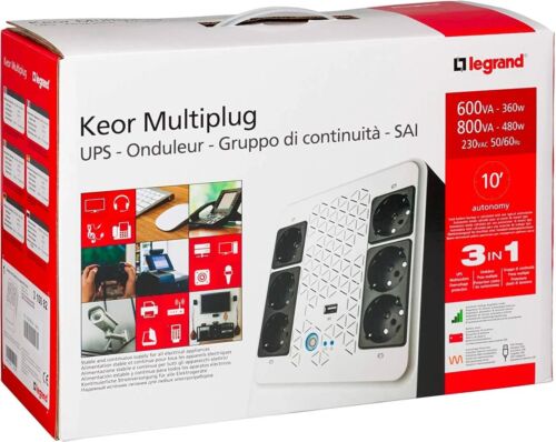 LEGRAND UPS New Keor Multiplug - Line interactive 800VA/480W Gruppo di... - Foto 1 di 4