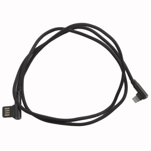Belva BLC1BK Черный прямоугольный 3,28-футовый автомобильный аудиокабель USB Lightning Cable Wire