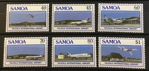SAMOA # 711-716. FALEOLO INTERNATIONAL AIRPORT.   MNH