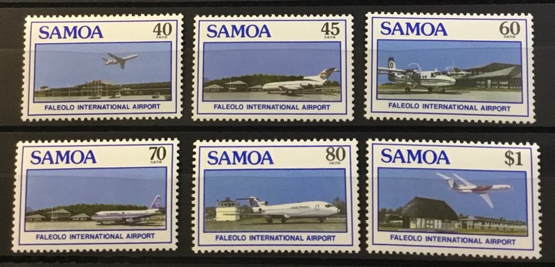 SAMOA # 711-716. FALEOLO INTERNATIONAL AIRPORT.   MNH