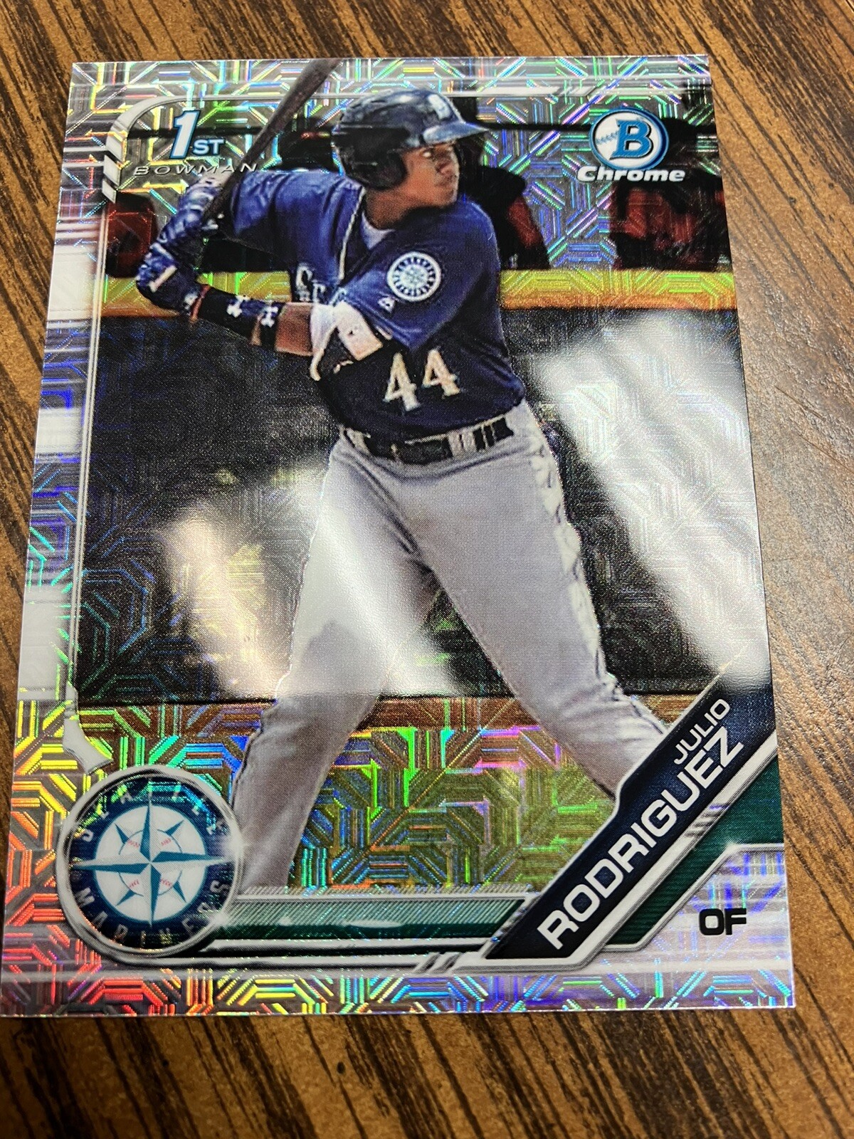 2019 1st Bowman Chrome Mega Box Julio Rodriguez Prospect #BCP-33 Mariners 260209