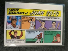 2022 Topps Heritage Baseball 1973 Topps Comics SP Juan Soto 73TC-3 Nationals