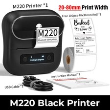 Phomemo M220 Bluetooth Label Maker Portable Thermal Barcode Printer or label Lot